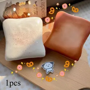 New Jasmine Toast Squeeze Stress Relief Toy, Sticky Slow Rebound Wet Texture, DIY Sensory Toy, Suitable for Children and Adults