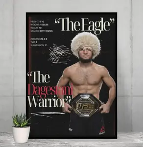 Khabib Nurmagomedov, Poster, UFC Poster, Poster Ideas, Fighter Poster, Athlete Motivation, Wall Decor Decoration Gifts