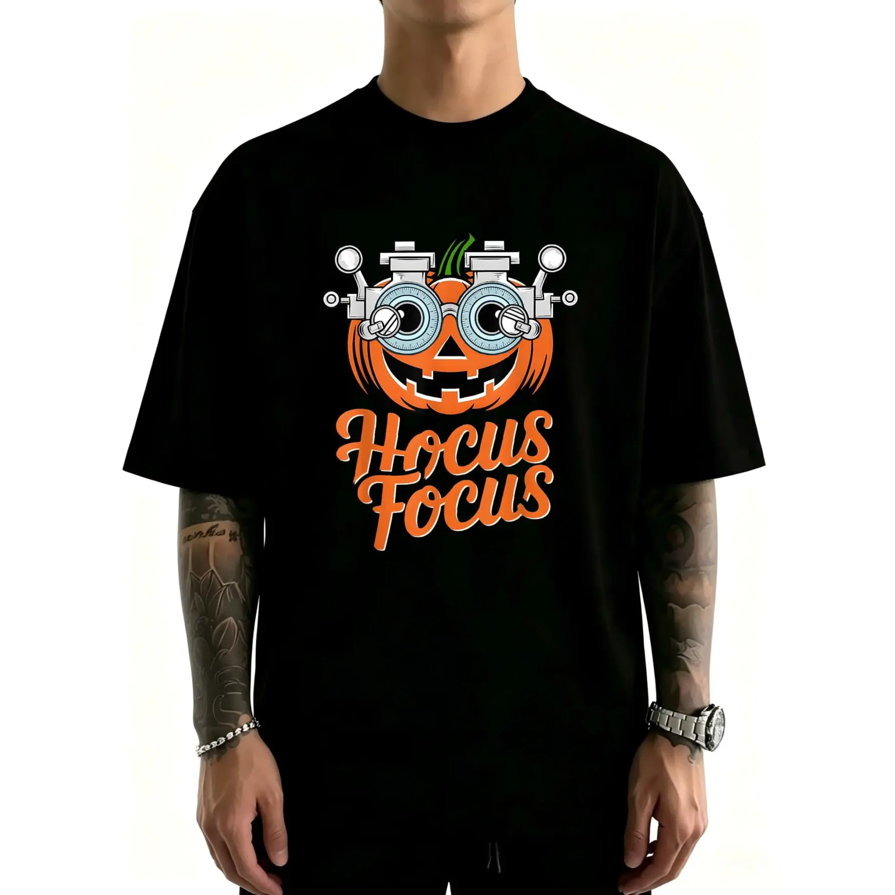 Unisex Hocus Focus Optometry Halloween Shirt Optometrist Eye Doctor T-ShirtCotton Clothing Streetwear Men's Top
