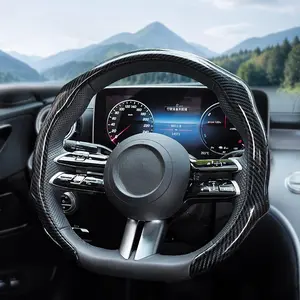 Car Steering Wheel Cover, Non-slip Design Steering Wheel Protector, Universal Car Steering Wheel Cover for 15 Inch, Decor Gadgets, Car Accessories, Men Gifts,fathersdaygift, Car Essentials, Vehicle, for Racing