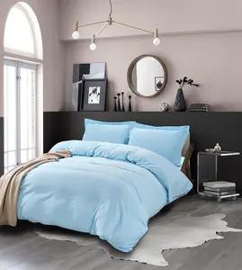 Elegant Comfort Essential 3-Piece Solid Duvet Cover Set – Soft Microfiber, Fade-Resistant, Includes Duvet Cover & Pillow Shams