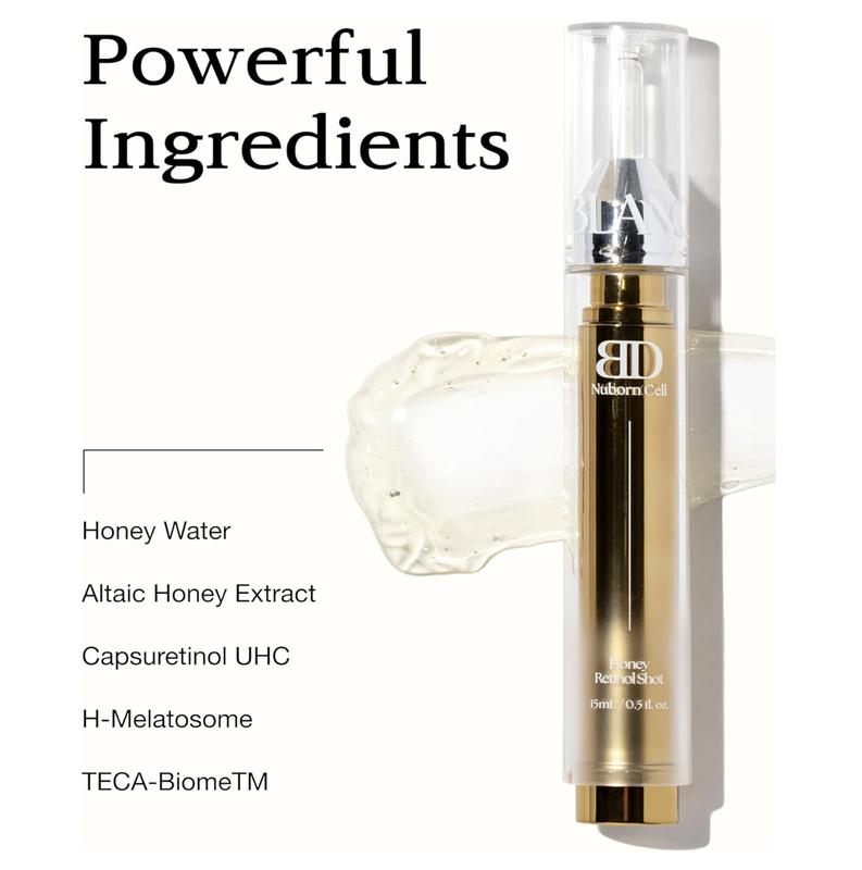 [LIVE EXCLUSIVE] Nuborn Cell Placenta Stem Cell Intensive Repair Cream & Nuborn Cell Honey Retinol Shot Anti Aging Serum  | Dragon Blood Cream with Placental Extract | Collagen Korean Skin Care for Glass Skin 50ml (1.69 fl oz)