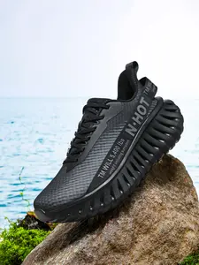 Men's Running Shoes, Breathable Mesh Upper, Anti-Slip Wear-Resistant Sole, Lightweight Cushioned Comfort, Daily Preferred Choice, Athletic Running Shoes, Running Sneakers