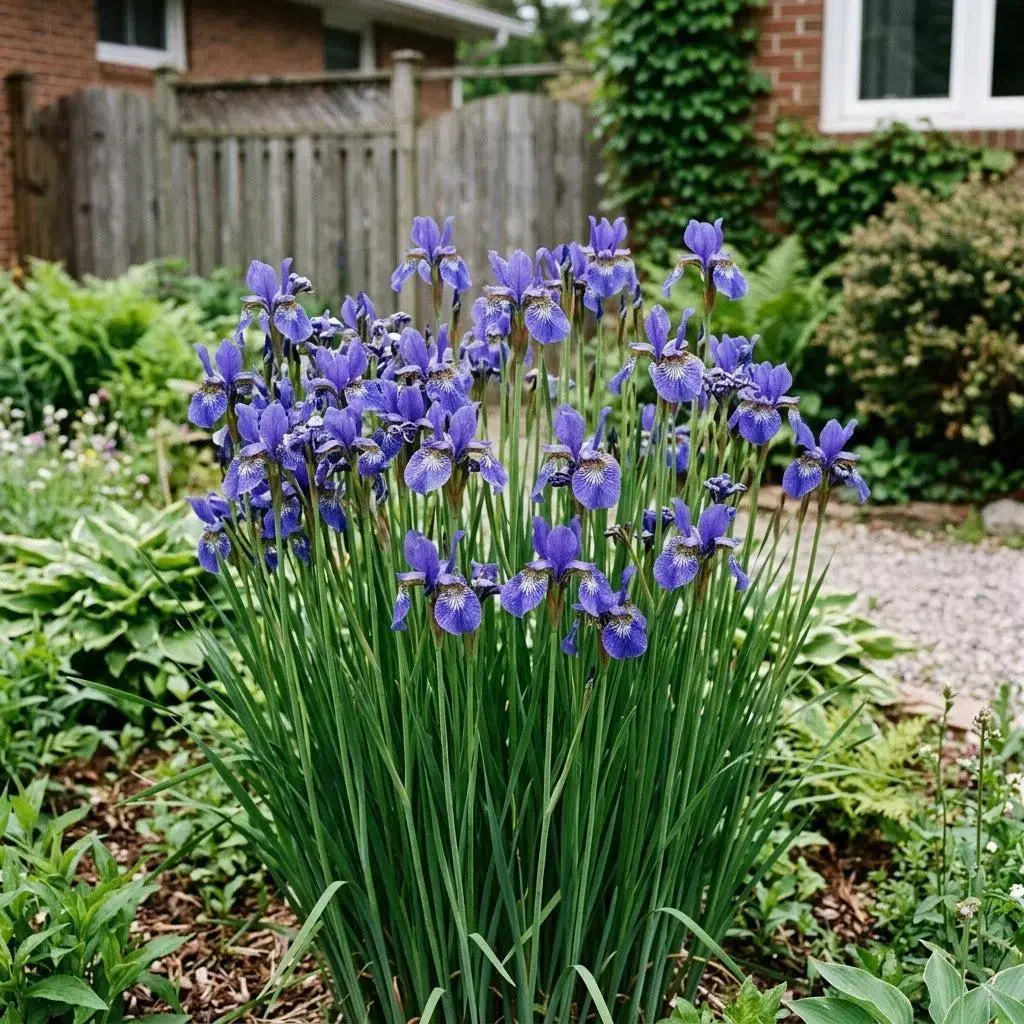 Siberian Blue Iris Seeds (50-Count Seed Packet) - Outdoor Garden Plant Growth Supply for Home Gardening