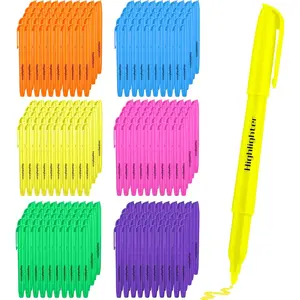 300 count Highlighters Bulk Pack, Chisel Tip Quick-Dry Highlighter Markers, 6 Assorted Colors Fluorescent Pens for Adults , School Office Classroom Supplies for Teachers Students