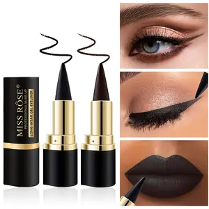 Two-Piece Eyeliner Pencil Set, Long-Lasting 24-Hour Gel Eyeliner, Matte Finish, Quick-Dry Anti-Fade, Waterproof Formula, Daily Use, Longwear Eyeliner