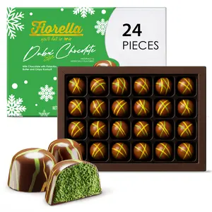 Holiday GIFT* Fiorella Dubai Chocolate Gift Box 288g – Pistachio Cocoa Assortment