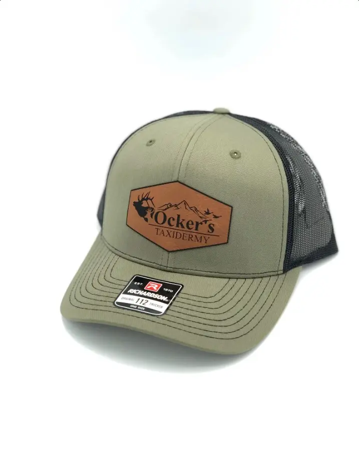 Custom Logo Leather Patch Hat – Personalized Leather Patch Cap, Unisex Trucker Baseball Hat, Adjustable Fit, Durable Fabric, Casual Everyday Wear, Perfect Gift for Brands, Teams, Events, and Outdoor Lifestyle