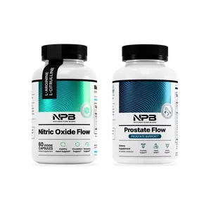 Nature's Pure Blend - Prostate & Heart Health Bundle, Prostate Flow + Nitric Oxide Flow – Men’s Wellness, Urinary Support, Circulation, Blood Pressure, Energy & Recovery – 2 Pack