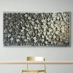 Money Motivation Luxury Dollar Bills Print - Provocative and Eye-Catching Home Decor