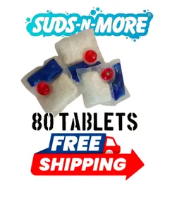 Dishwasher Detergent, Dishwashing Tablets, Dish Tabs, 80 Count