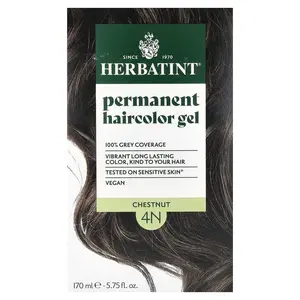 Herbatint Permanent Haircolor Gel, 4N Chestnut, 5.75 fl oz (170 ml)