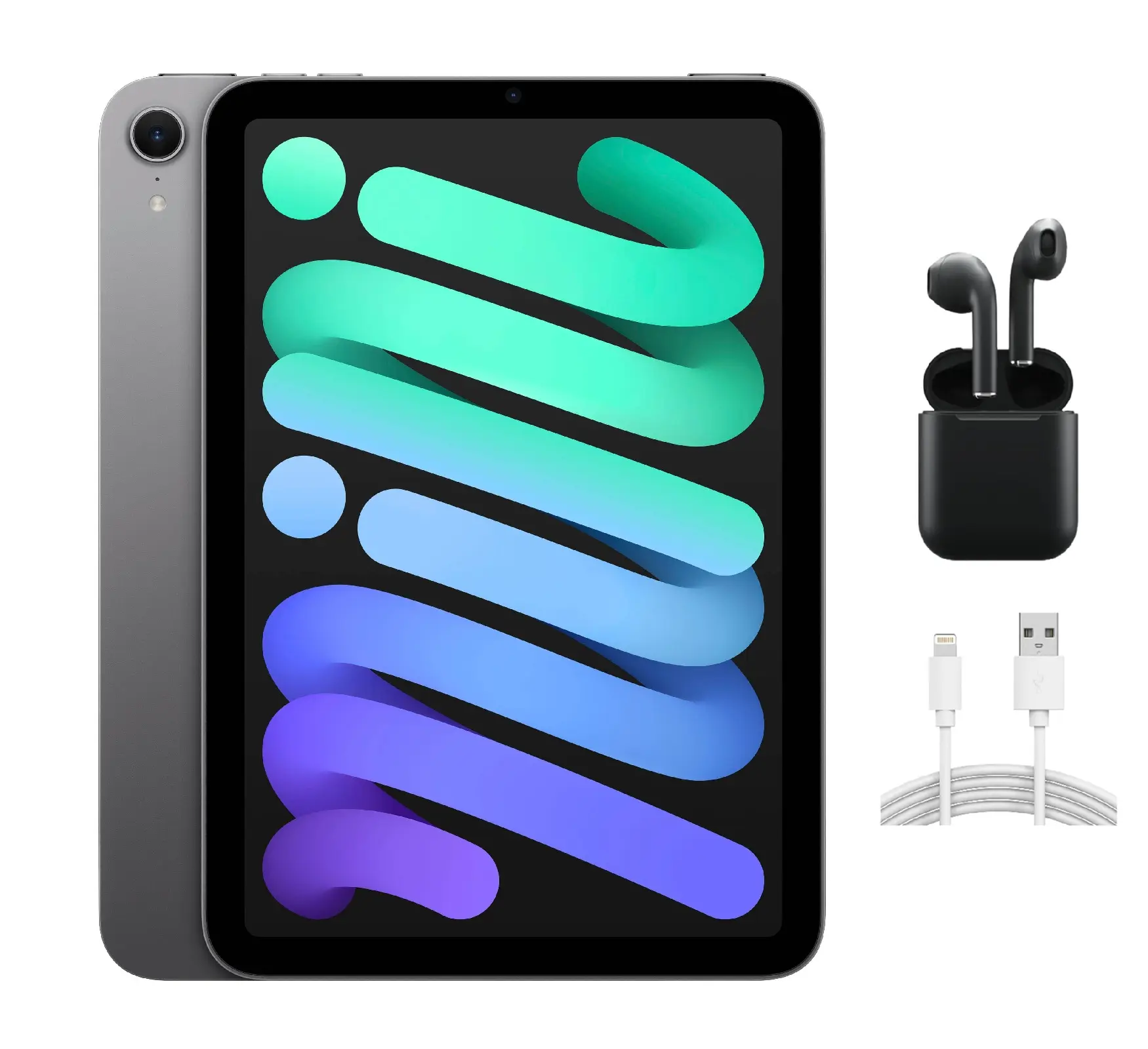 Refurbished Apple iPad Mini 7 (WiFi) A2993 Excellent Condition with Wireless Earbuds & 1 Year Warranty