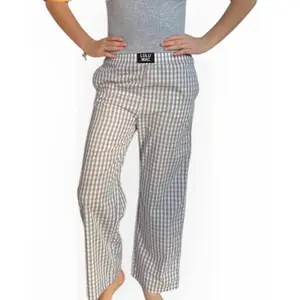 LULU MAC Gray Gingham Pants