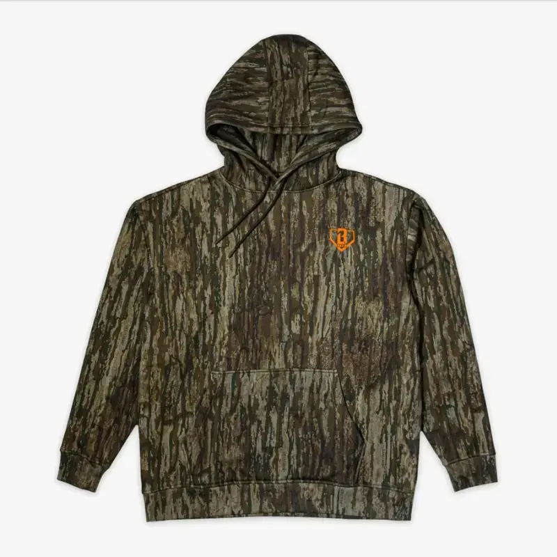 Baseball Lifestyle 101 Realtree Baseline Hoodie, BL101 Camo Pullover Hoodie, Youth & Adult Baseball Streetwear Sweatshirt