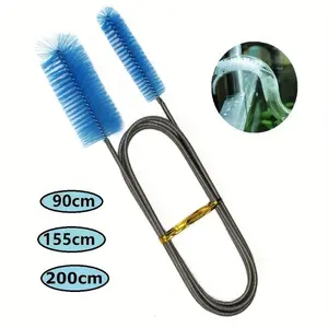 1pc, Pipe Cleaning Brush Air Pipe Flexible Double Head Hose Aquarium Accessories Water Tank Cleaner