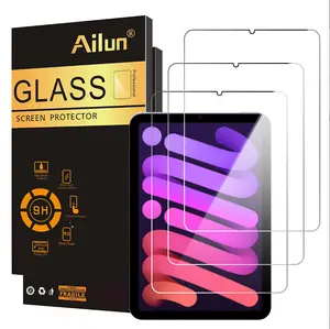 Ailun Screen Protector for iPad Mini 6[8.3 Inch] [2021 Release] Tempered Glass 2.5D Edge Ultra Clear Transparency, Anti-Scratches Case Friendly [3 Pack]