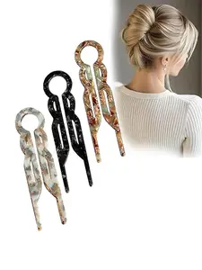 Elegant Swiss Dot Hair Clip, Stylish Prestige Hair Accessory, Random Print Design, All Season Fashion, Perfect for Women Daily Use, Flower Hair Clips