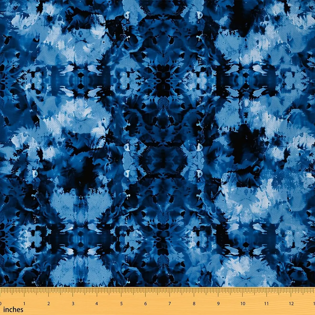 Tie Dye Outdoor Fabric by The Yard,1 Yard,Boho Hippie Tie Dye Upholstery Fabric,Bohemian Gypsy Decorative Fabric for Home DIY Projects, Washable Polyester, Tie Dye Pattern