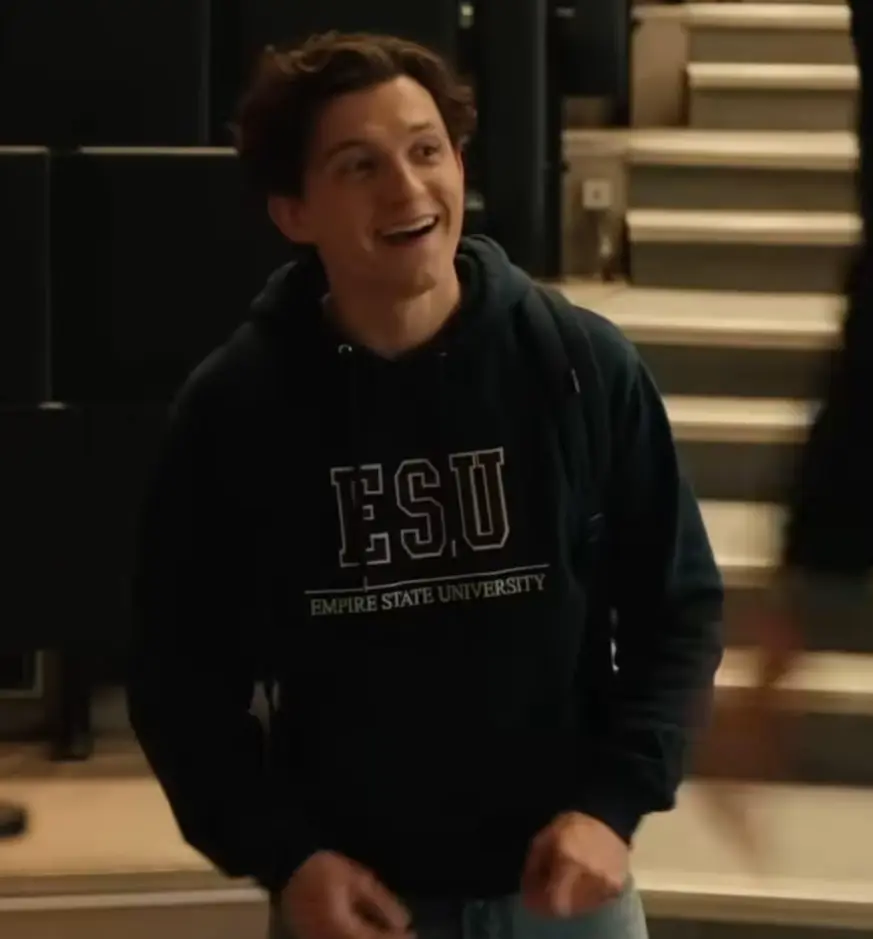ESU Empire State University Hoodie, Tom Holland Spider-Man: Brand New Day Merch, ESU Empire State University sweatshirt
