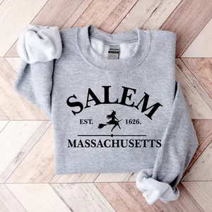 Salem Massachusetts Halloween Sweatshirt, Salem Witches Shirt, Halloween Shirt, Salem Sweatshirt, Salem 1626 Hoodie Cotton Fit