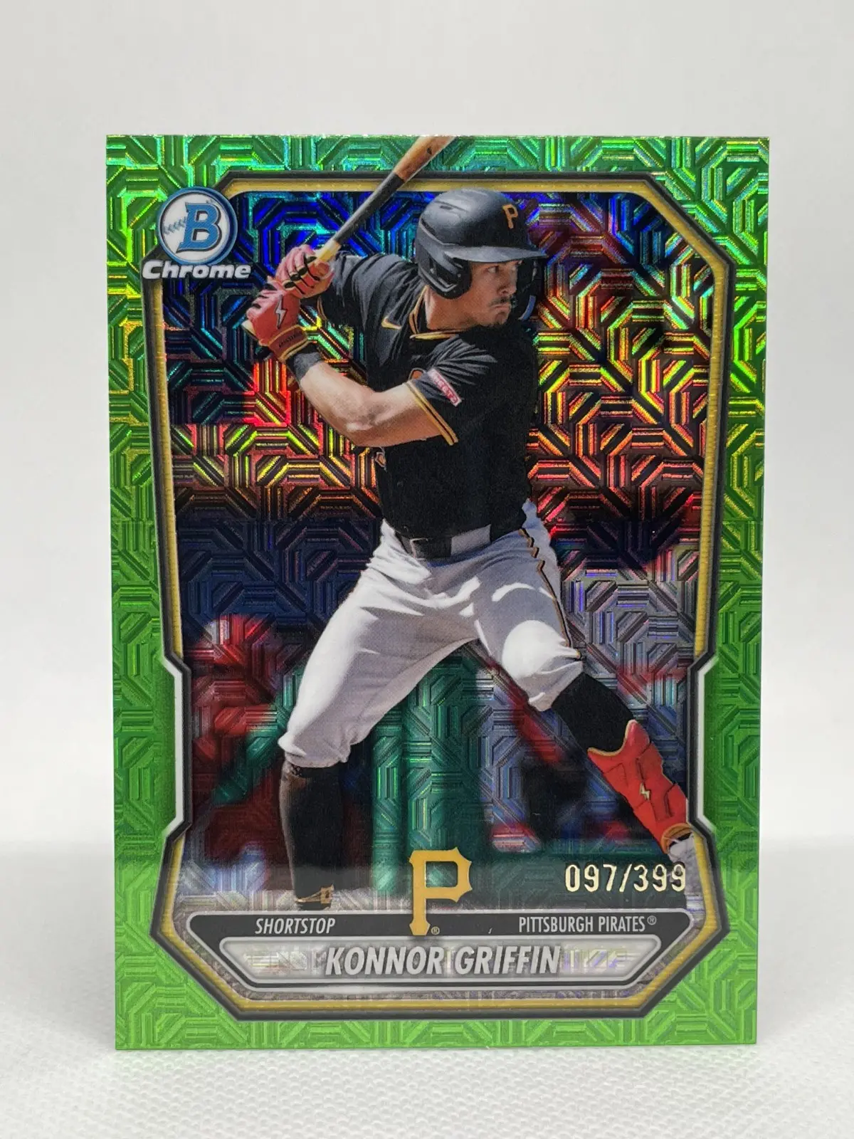 2026 Bowman Chrome Konnor Griffin Green Mojo /399 #BCP-92 Pirates