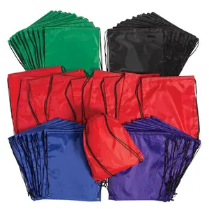 13 1/2" x 16 1/2" Bulk 50 Pc. Nylon Drawstring Bag Assortment