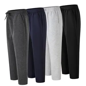 1/2/4 Pack Men's Solid Cotton Jogger Sweatpants with Zipper Pocket and Drawstring Stretch Moisture Wicking Breathable Comfort Sweatpant Active Athletic Workout Sport Straight Leg Pants All Season