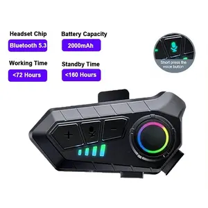 Motorcycle Helmet Headset Wireless Bluetooth 5.3 Headphone Voice Control Earphone Handsfree Call MP3 Player  Kit hands-free audio multifunctional portable LED Table Lamp with  sleep ear bluetooth-compatible small speaker bt light up volume earbud