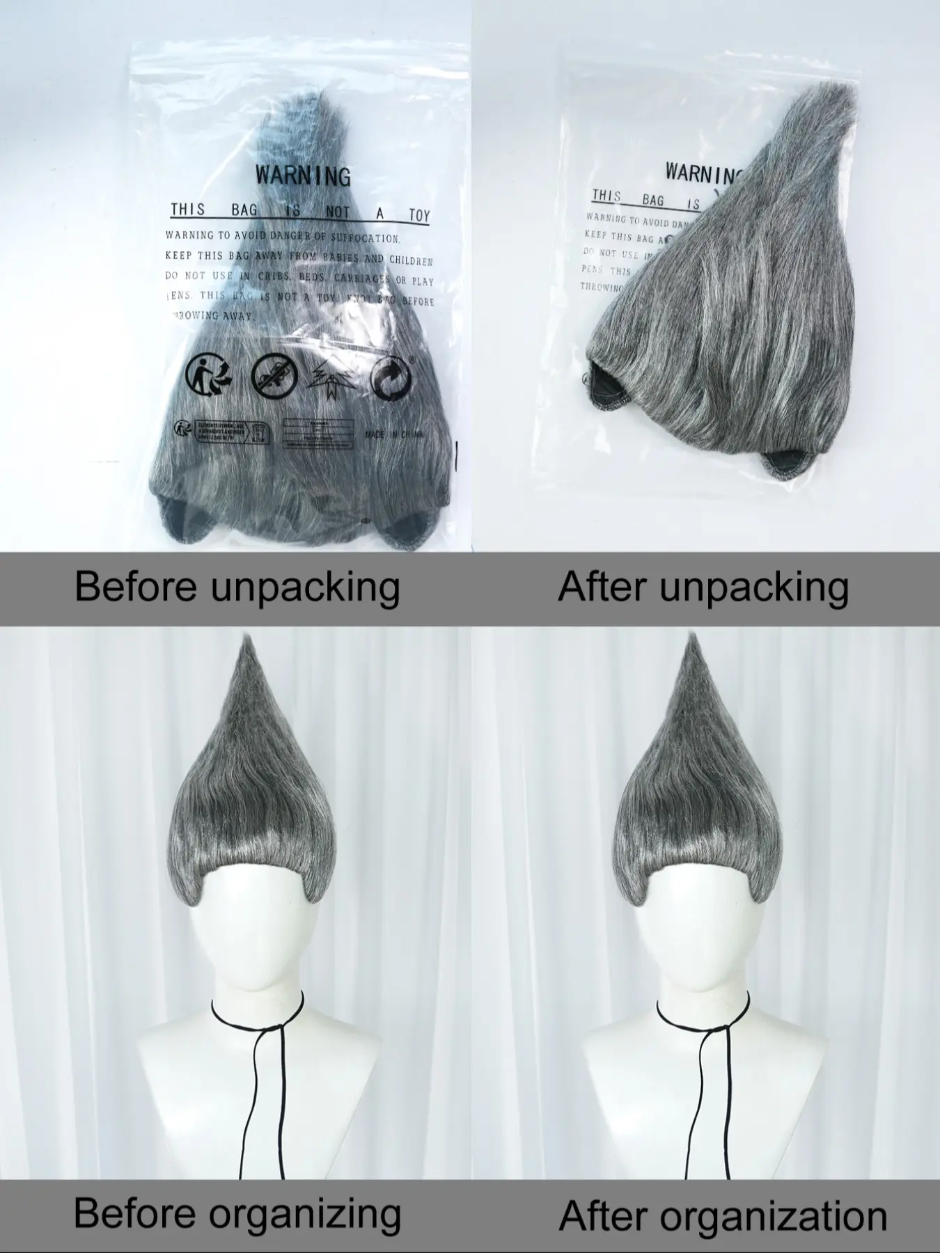 1 piece of funny wig costume suitable for both men and women, funny  headband, crazy wig, Halloween music carnival, holiday costume party,  Synthetic Fiber Wig, Synthetic Material Wigs - TikTok Shop