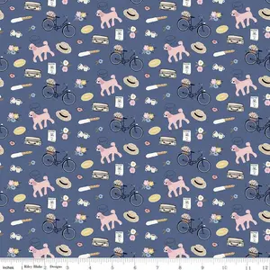 Icons Denim from Saturday in Paris by Christopher Thompson for Riley Blake