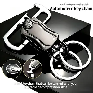 Multifunctional keychain, carkeychain, key pendant, fidget spinner keychain,portable bottle opener, mobilephone holder, pressure-sensitive small gift,Christmas gift, men, home use