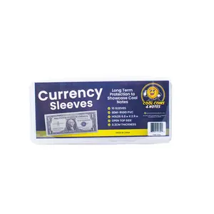 10 Banknote Currency Sleeves Rigid US Dollar Modern Size US Topload Holders Note Cool Coins & Notes