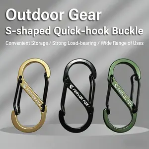 3pcs Mixed Hiking Buckles Outdoor Multi-Functional Accessories Travel Backpack External Hook Connection Clips Keychains