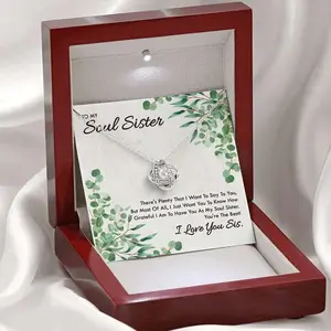 Soul Sister Gift, Gifts Best Friend , Birthday Box for Best Friend, Unbiological Sister Gift, Sister Jewelry, You're The Best Necklaces Styles on Birthday, Xmas with Message Card & Box