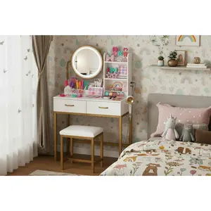 White Round LED Vanity Mirror