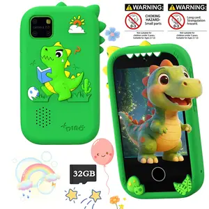 Kids Smart Toy Phone 2026, 2.8 Inch Touch Screen, Dual Camera, 32GB Memory, Multi-Language Learning & Music Toy with Flashlight, Safe Early Education Toy for Boys Girls Birthday Christmas Gift