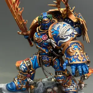 Ultramarines Triumvirate Primarch Roboute Guilliman Warhammer 40k Pro Painted Space Marines Miniature Commission