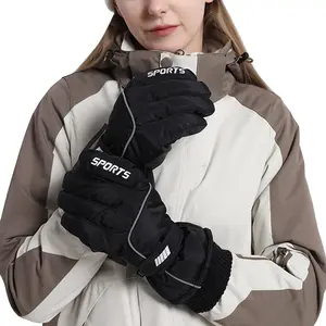 Professional Winter Warm Skiing Gloves, Warm Snow Gloves, Waterproof Motorcycle Gloves, Cold Weather Mittens for Snowboard.