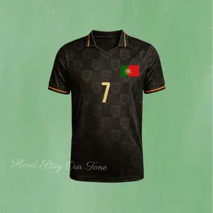 2025 Away Short Sleeve 7# Soccer Jersey Football Jersey Quick Drying