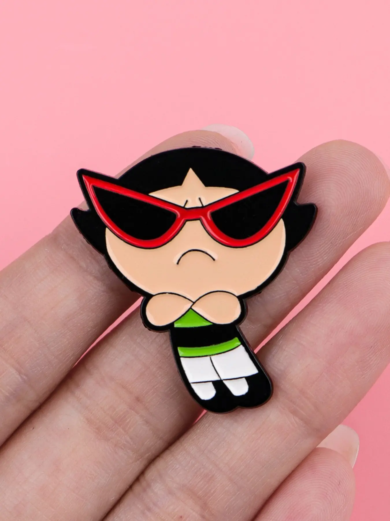 American Classic Cartoon Movie Metal Brooch Clip, Cool Girl Fashion Zinc Alloy Accessory, Multifunctional Bag Sweater Decoration Badge, Alloy Brooch Pin