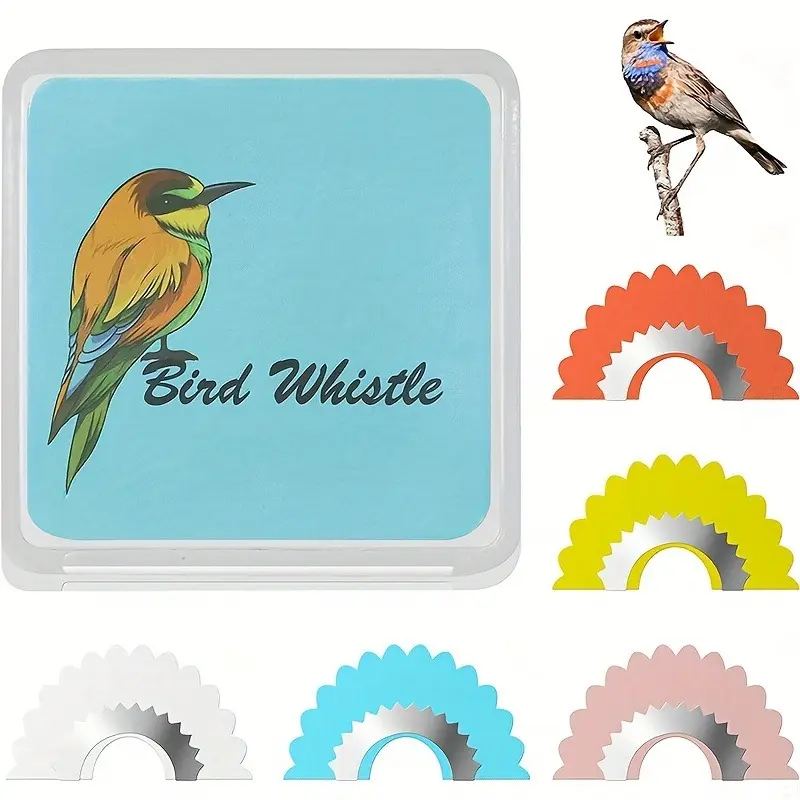 5-Pack Multi-Color Bird Whistle Novelty Toys with Magic Bird Callers, Imitation Sound Whistle, Tongue Trick, Chirping Sound, Auditory Experience, Amusing, Fun, Perfect for Parties, Pranks, Prank Props, Party Gifts, Gag