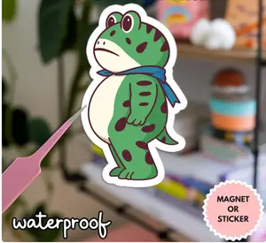 Portland Frog Protester Sticker, Anti ICE Sticker, Anti Establishment, Resistance, Anti ICE Sticker, Pro Immigrant Sticker