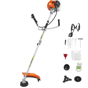 VEVOR Cordless String Trimmer, 52 cc 2-Stroke, Gas Powered Weed Wacker, 17" Cordless Grass Trimmer, Multi-Functional Lawn Edger with Shoulder Strap & 3T Blade, Weed Eater for Quick Grass Cleaning