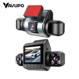 VAVUPO 4-Channel Dash Cam 1080P Car DVR with Front Rear Left Right Wide-Angle Lens Loop Recording HD Night Vision Collision Lock for Safe Travel