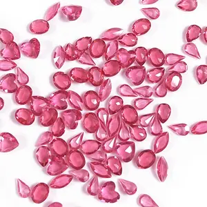 【NO Hole NOT Bead】High-End K9 Glass Crystal Transparent Rose Rhinestones Glitter Diamonds DIY Craft Decorations Jewelry Making Accessories Gems Nails Strass Nailart Home Decor