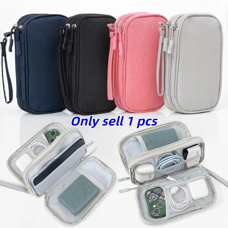 8-Compartment Travel Storage Bag with Various Pocket Sizes, Waterproof Durable Organizer for Electronics & Accessories, Ideal for Travel, Travel Organization Pouch, Travel Organizer Bags