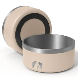 INVIROX DOG BOWL Non-Slip Stainless Steel (64 OZ)