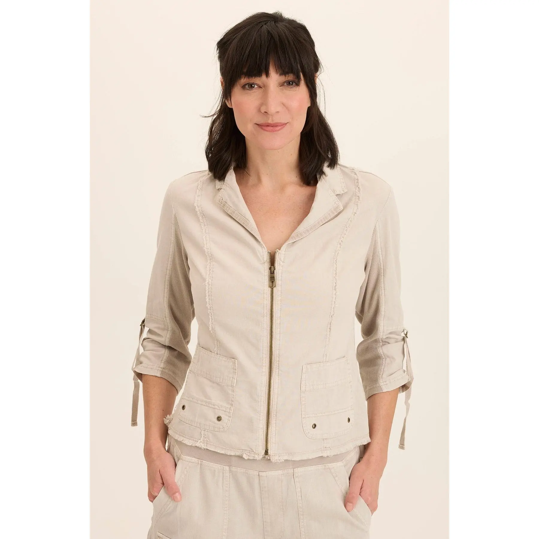 Linen Raphael Distressed Blazer