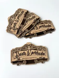 Death Certificate Magnet – Haunted Mansion Fridge Magnet & Dark Humor Home Decor
